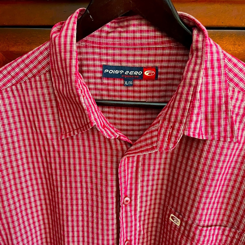 POINT ZERO Mens Long-sleeve button down shirt , Size XL